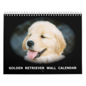 Calendrier mural de chiot de golden retriever (Protection)