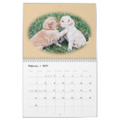 Calendrier mural de chiot de golden retriever (Feb 2027)