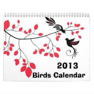 Calendrier mural de ~ de 2013 oiseaux
