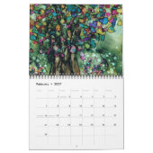 Calendrier mural de flower power 2014 (Feb 2027)
