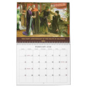 Calendrier mural de Gabriel Dante Rossetti (Feb 2026)