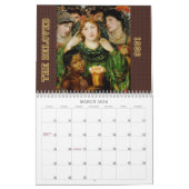 Calendrier mural de Gabriel Dante Rossetti (Mar 2026)