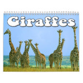 Calendrier mural de girafes (Protection)
