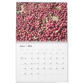 Calendrier mural de grains de café (Mar 2026)