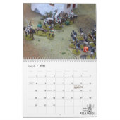 Calendrier mural de jeu de miniatures des faucons (Mar 2026)