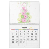 Calendrier mural de Kawaii (Mar 2027)