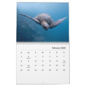 Calendrier mural de la tortue de mer 2019 (Feb 2026)