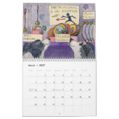 Calendrier mural de la vie de border collie (Mar 2027)