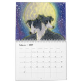 Calendrier mural de la vie de border collie (Feb 2027)
