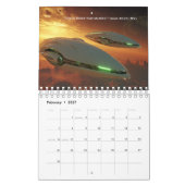 Calendrier mural de l'espace verset biblique 2026 (Feb 2027)