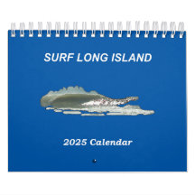 Calendrier mural de l'île de 2025 Surf