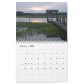 Calendrier mural de l'île Pawleys Design 6 (Feb 2026)