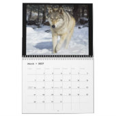 Calendrier mural de loup (Mar 2027)
