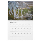 Calendrier mural de loups (Feb 2027)