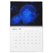 Calendrier mural de méduses 2017 (Feb 2027)