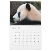 Calendrier mural de pandas (Feb 2026)