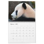 Calendrier mural de pandas (Feb 2027)