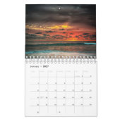 Calendrier mural de paysage marin de lever de (Jan 2027)