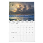 Calendrier mural de paysage marin de lever de (Feb 2027)