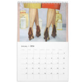 calendrier mural de style des années 1940 (Jan 2026)