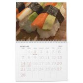 Calendrier mural de sushi (Feb 2027)