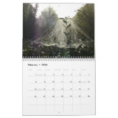 Calendrier mural de toiles d'araignée (Feb 2026)