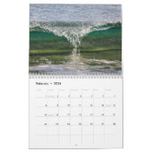 Calendrier mural de vagues de rupture (Feb 2026)