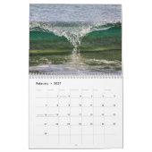 Calendrier mural de vagues de rupture (Feb 2027)