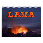 Calendrier mural de volcan de lave (Protection)