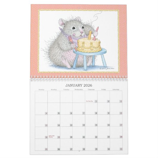 Calendrier mural de WeePoppets® (Jan 2026)