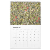 Calendrier mural de William Morris (Feb 2027)