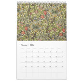 Calendrier mural de William Morris (Feb 2026)