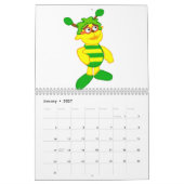 Calendrier mural d'Ellie Castellanos 2017 (Jan 2027)