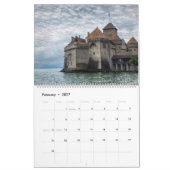 Calendrier mural des châteaux de l'Europe 2025 (Feb 2027)