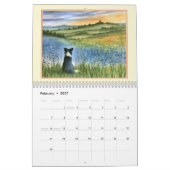 Calendrier mural des chiens de berger border colli (Feb 2027)