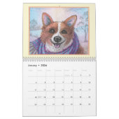Calendrier mural des chiens de Corgi à partir de p (Jan 2026)