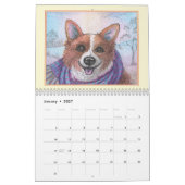 Calendrier mural des chiens de Corgi à partir de p (Jan 2027)