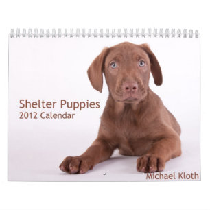 Calendrier mural des chiots 2012 d'abri