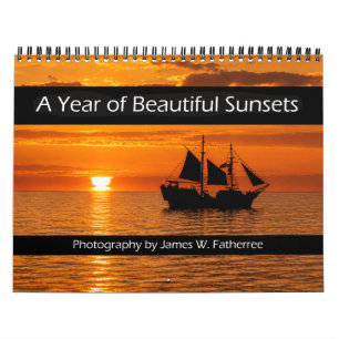 Calendrier mural des couchers de soleil par J. Fat