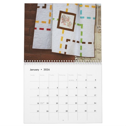 Calendrier mural des ÉDREDONS 2014 (Jan 2026)