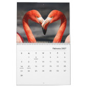 Calendrier mural des Flamants roses (Feb 2027)