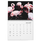 Calendrier mural des Flamants roses roses (Mar 2027)