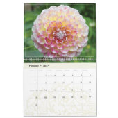 Calendrier mural des fleurs Dahlia (Feb 2027)