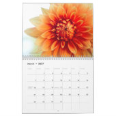 Calendrier mural des fleurs de jardin 2026 (Mar 2027)