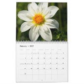 Calendrier mural des fleurs de jardin 2026 (Feb 2027)