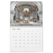 Calendrier mural des orgues de tuyaux - Calendrier (Mar 2026)
