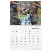 Calendrier mural des ours grizzlis (Mar 2027)