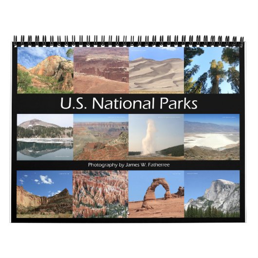 Calendrier mural des parcs nationaux par J.W. Fath (Protection)