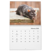 Calendrier mural des rats de familier (Feb 2026)