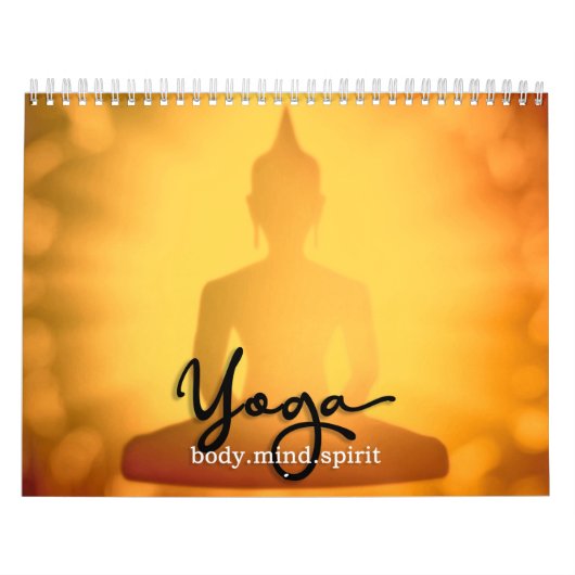 Calendrier mural des silhouettes de yoga (Protection)